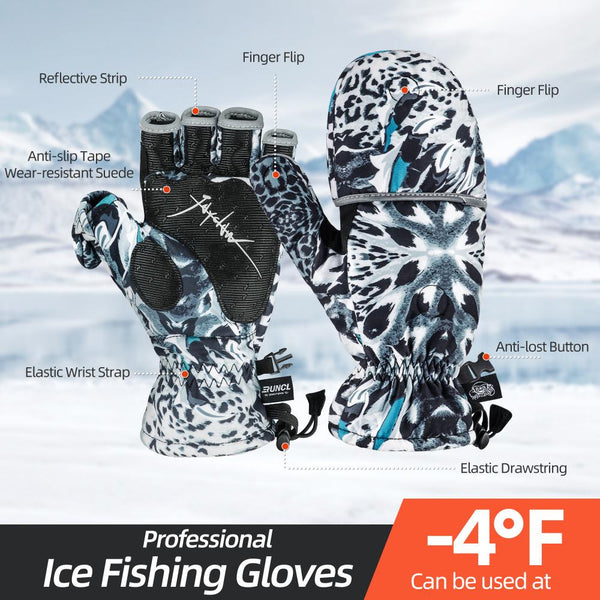 Ice Fishing Gloves - For Cold Weather - JAYCLAW
