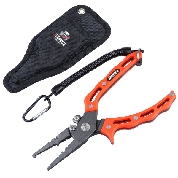 RUNCL 304 Stainless Steel Fishing Pliers S9/S10 Grip Set Split Ring Cutters  Line Hook Remover