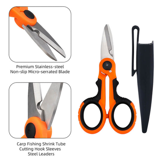 RUNCL Braided Line Cutter 5.6''/ 6.1'' (black&orange/ gray&orange)