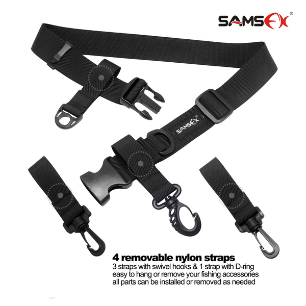 SAMSFX Cast Aid Fishing Belt Rod Holder Camouflage Wrist Wraps