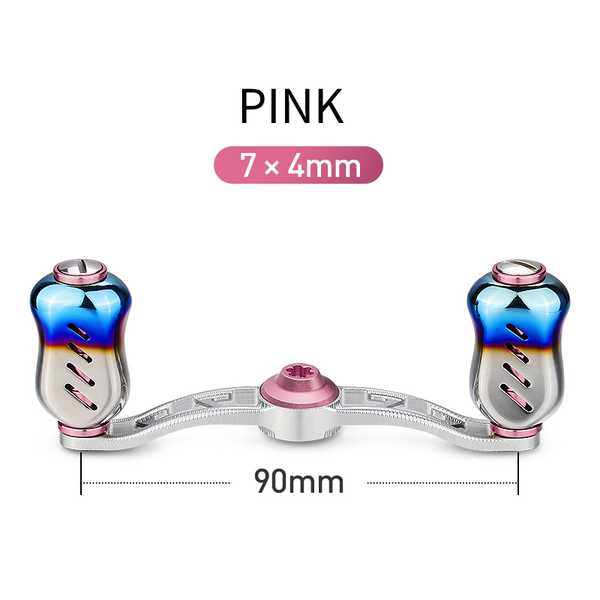 RUNCL Baitcasting Reel Handle - Pink / 7*4mm(90mm)