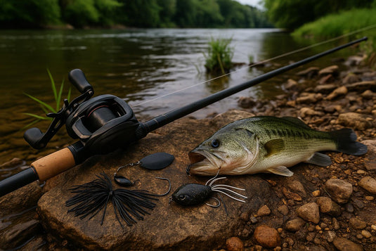 Bass Buzzbait Around Grass