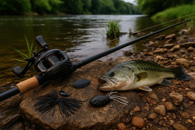 Bass Buzzbait Around Grass