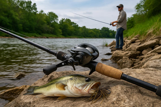 Bass Crankbait Around Grass