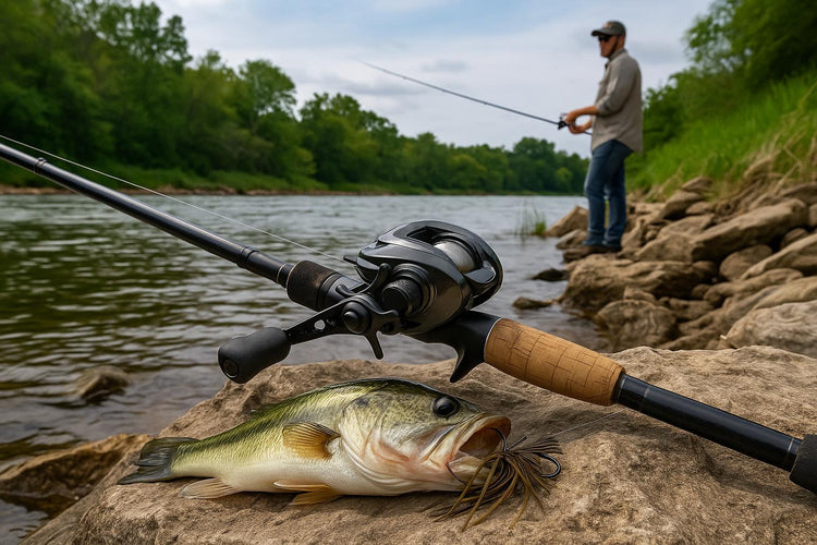 Bass Crankbait Around Grass