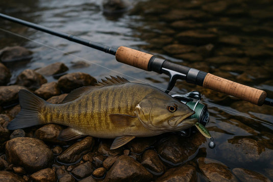 Smallmouth Bass Around Rocks