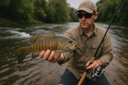 Smallmouth Bass in Current Seams