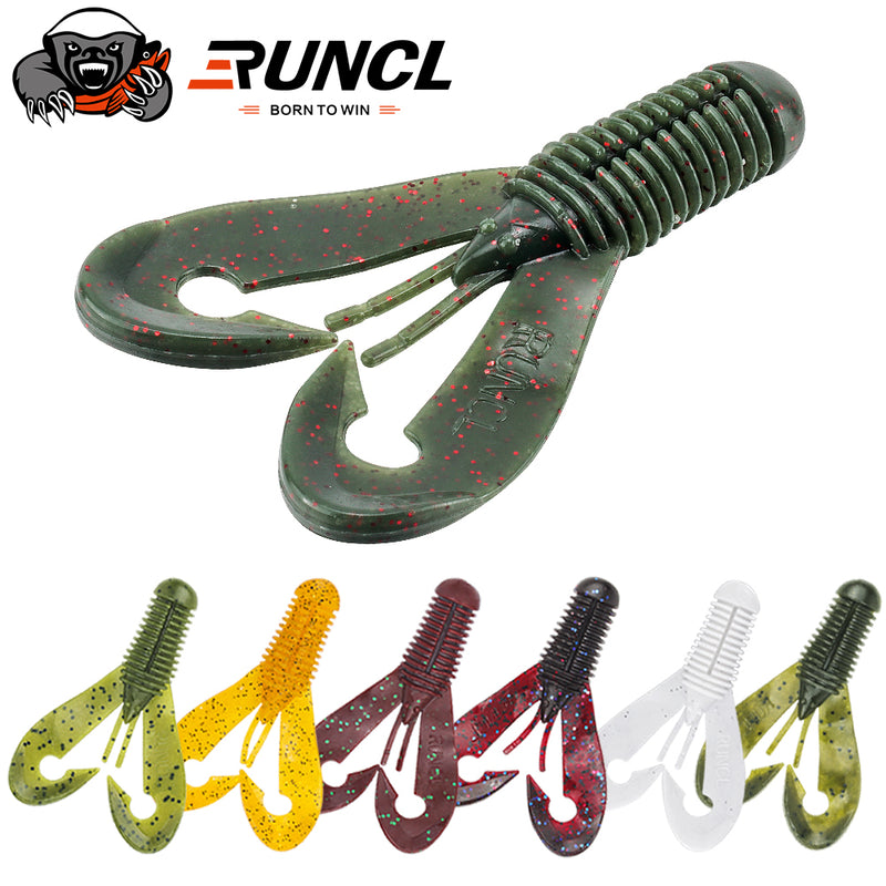 Load image into Gallery viewer, RUNCL Craw Baits Crawfish Softbait 8PCS/3.2in
