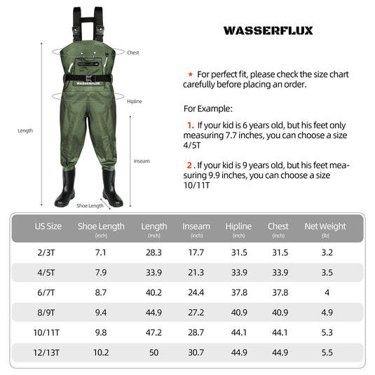 Wasserflux Kids Chest Waders with Boots