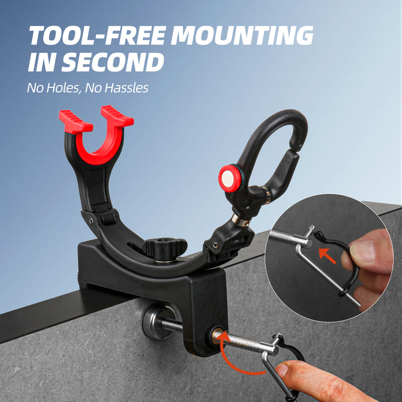 Load image into Gallery viewer, RUNCL Fishing Rod Holder Clamp-on for Boat
