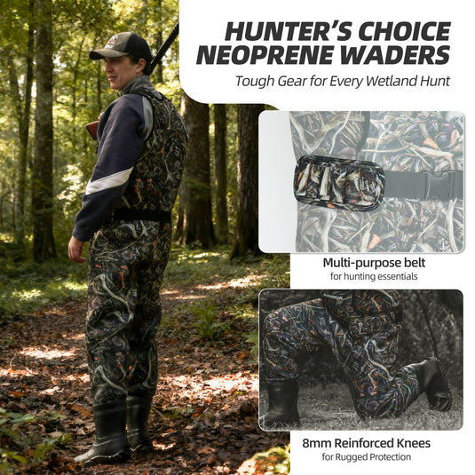 Wasserflux Chest Waders with Boots – Waterproof 4mm Neoprene