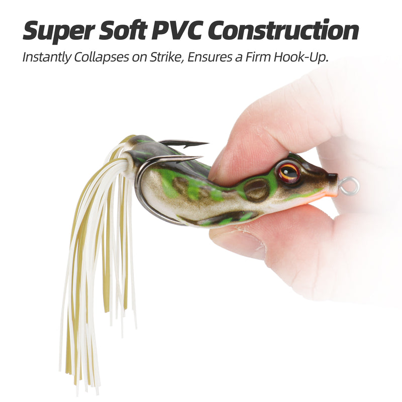 Load image into Gallery viewer, Reelmaster Soft Frog Lures, Topwater Swimbaits for Bass Fishing
