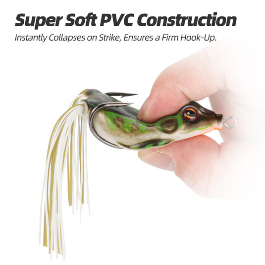 Reelmaster Soft Frog Lures, Topwater Swimbaits for Bass Fishing
