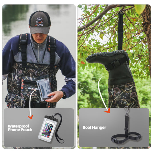 Wasserflux Chest Waders with Boots – Waterproof 4mm Neoprene