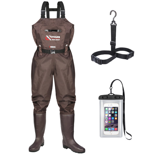 Probite Upgraded 210D Nylon Chest Waders with Boots