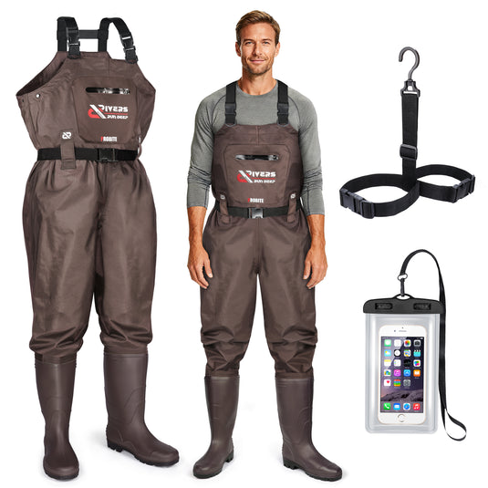 Probite Upgraded 210D Nylon Chest Waders with Boots