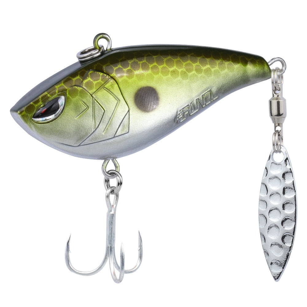 1pc Lipless Crankbait With Barbed Treble Hook Fishing Lure Zinc