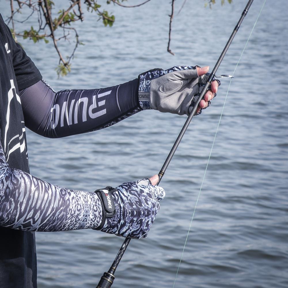 Kyncilor Fishing Gloves Upf 50+ Fingerless Gloves For Women Men Sun Protection Breathable Non-slip For Kayaking Sailing Rowing
