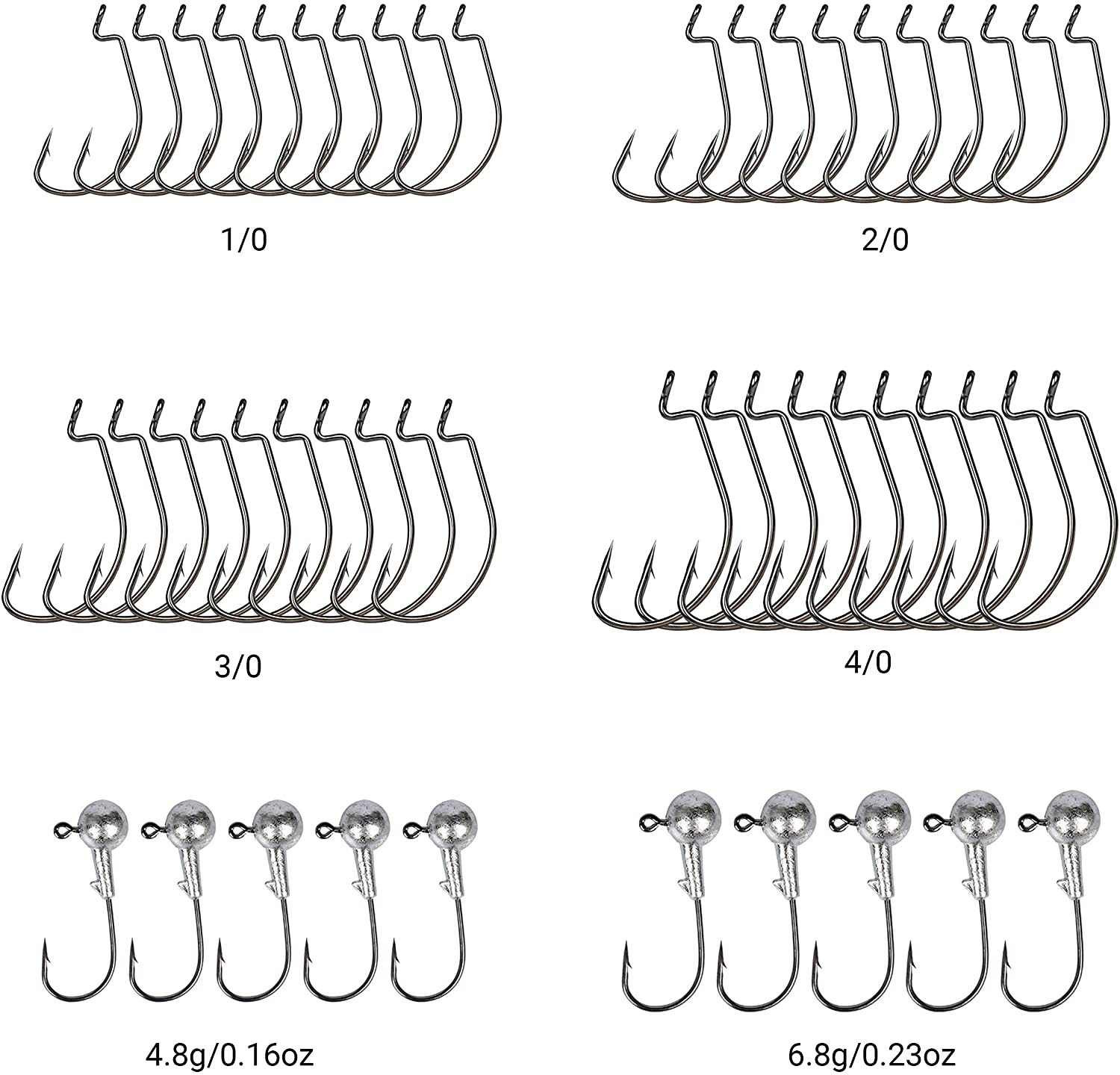 Fishing Terminal Tackle Accessories Hooks Weights Jig Heads O-Rings Rolling  Swivels Fastlock Snaps Fishing Beads Space Beans Sinker Slides Ice Fish