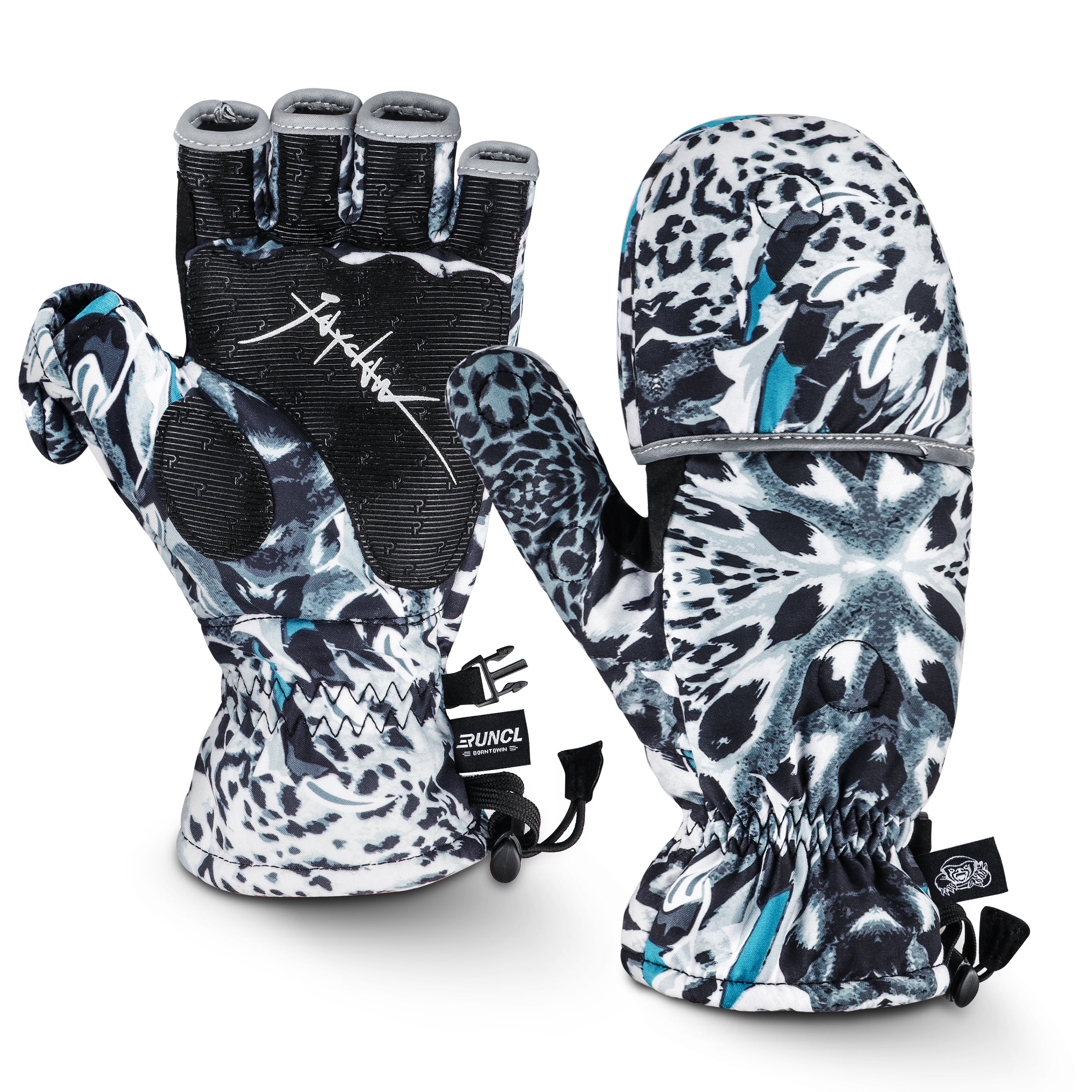 Ice Fishing Gloves - For Cold Weather - JAYCLAW - BLUE / S(8.2'-9.4')