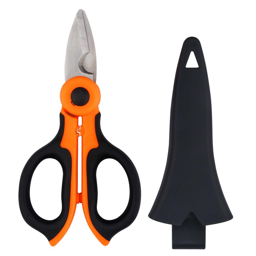 RUNCL Braided Line Cutter 5.6''/ 6.1'' (black&orange/ gray&orange) - Black  and orange / 15.5cm/6.1