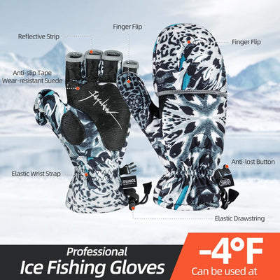 Ice Fishing Gloves - For Cold Weather - JAYCLAW