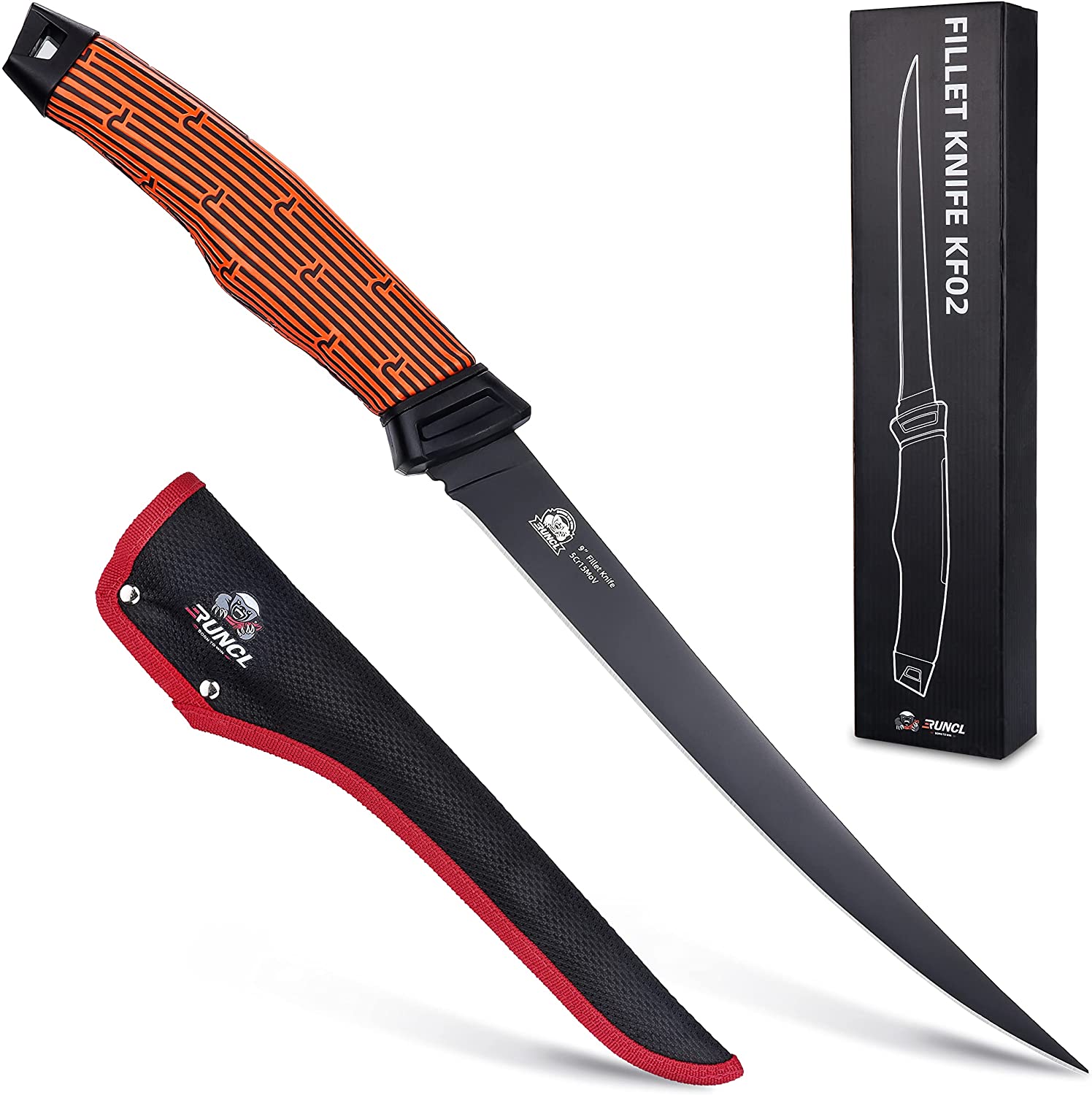 RUNCL Fishing Fillet Knife 6/7/9 inch (Fishing Fillet Knife Combo Set) - 6  / Fillet Knife