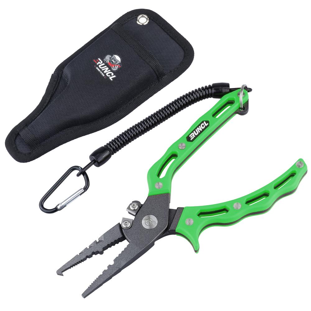 Fish pliers, stainless, cranked
