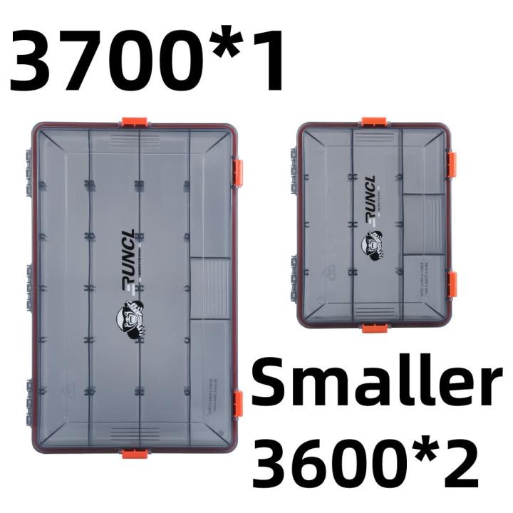 1pc Waterproof Fishing Lure Box 3600 With Adjustable Dividers