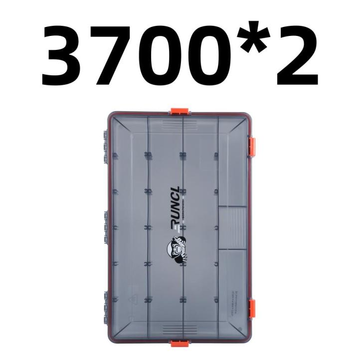 Goture 3 Pcs 3700 Tackle Trays, Fishing Tackle Box, Waterproof Floating  Airtight Stowaway, 3700 Tray with Adjustable Dividers, Sun Protection,  Fishing