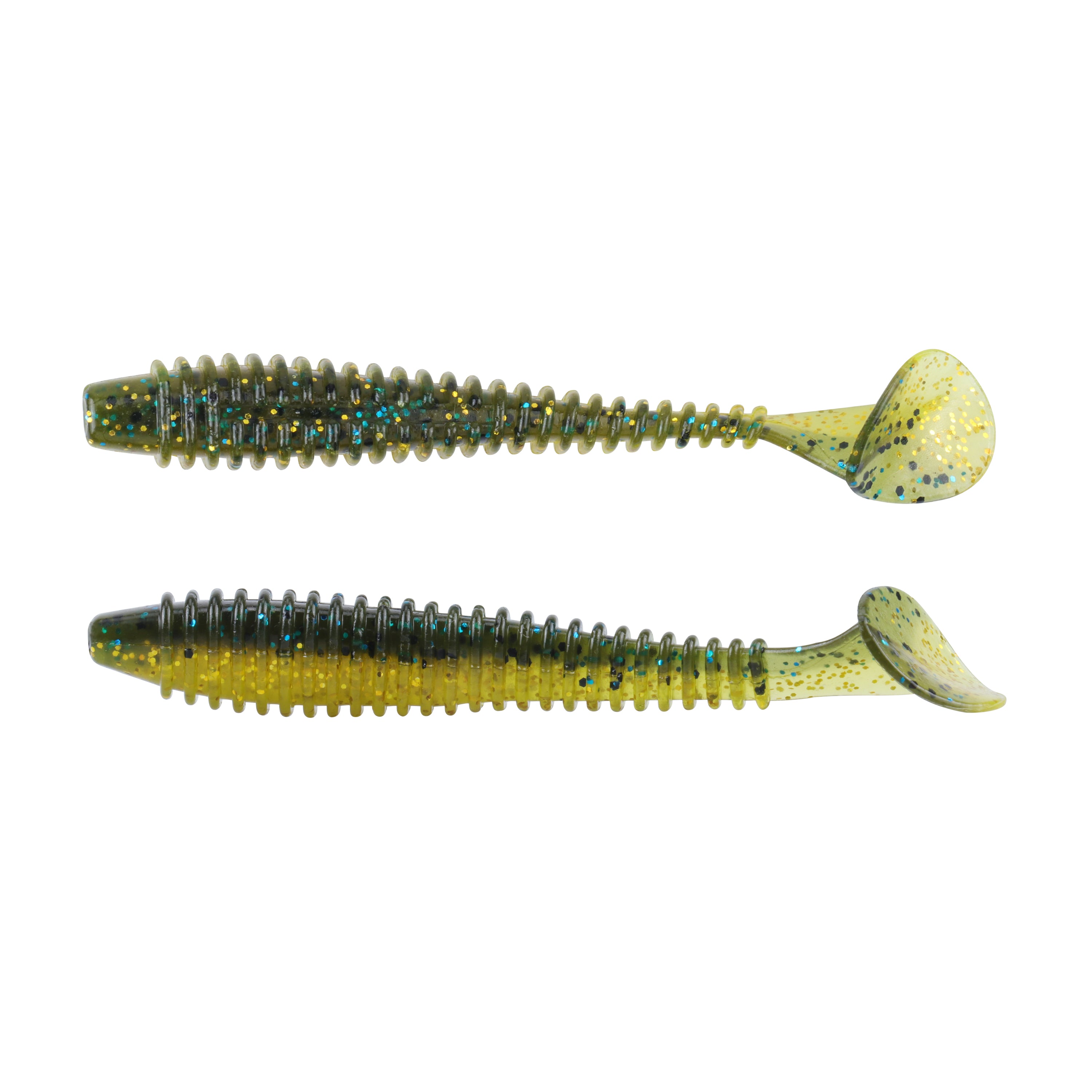 RUNCL ProBite Flat Paddle Tail Swimbaits - 3inch/20pk / Brown Shine