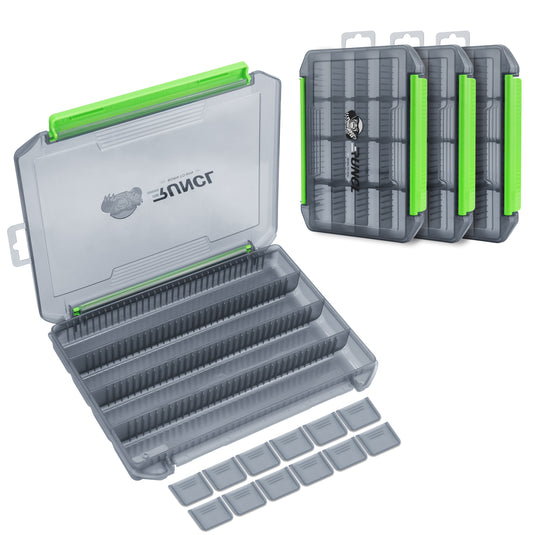 RUNCL Double Buckle Fishing Tackle Box RUNCL Double Buckle Fishing Tackle Box