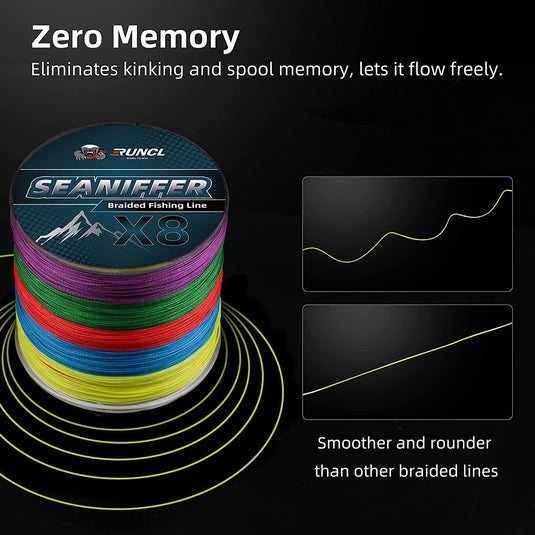 RUNCL Seaniffer- 8 Strands Braided Fishing Line – Runcl RUNCL Seaniffer- 8 Strands Braided Fishing Line – Runcl