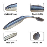 【$0.99】RUNCL ProBite Flat Paddle Tail Swimbaits