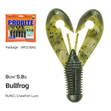 RUNCL Craw Baits Crawfish Softbait 8PCS/3.2in