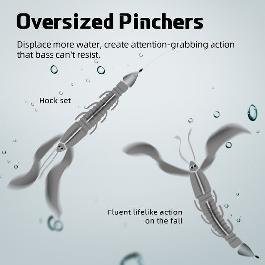 fish lure air pockets in craw pinchers RUNCL ProBite Craw Baits – Runcl