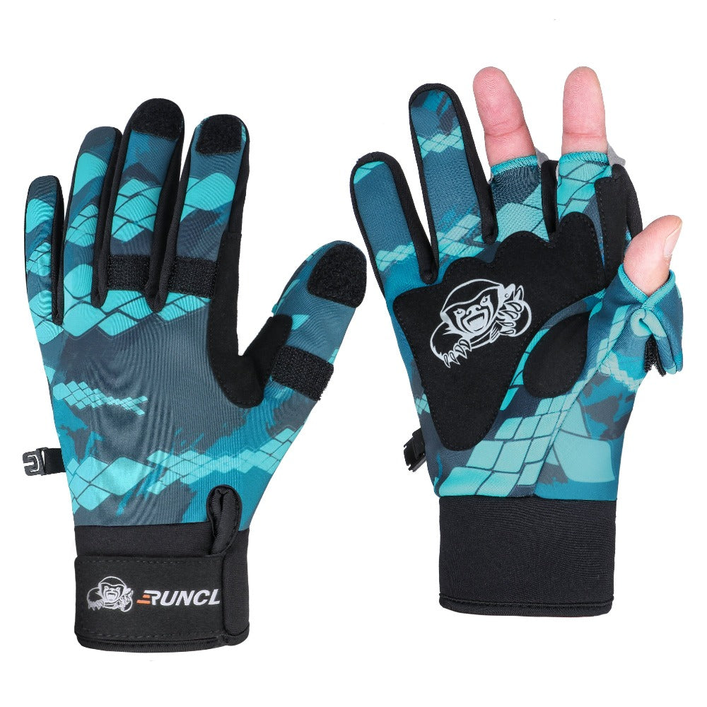 Neoprene Fishing Gloves for Men and Women 2 Cut Fingers Flexible Great