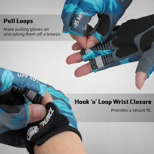 fingerless fishing gloves