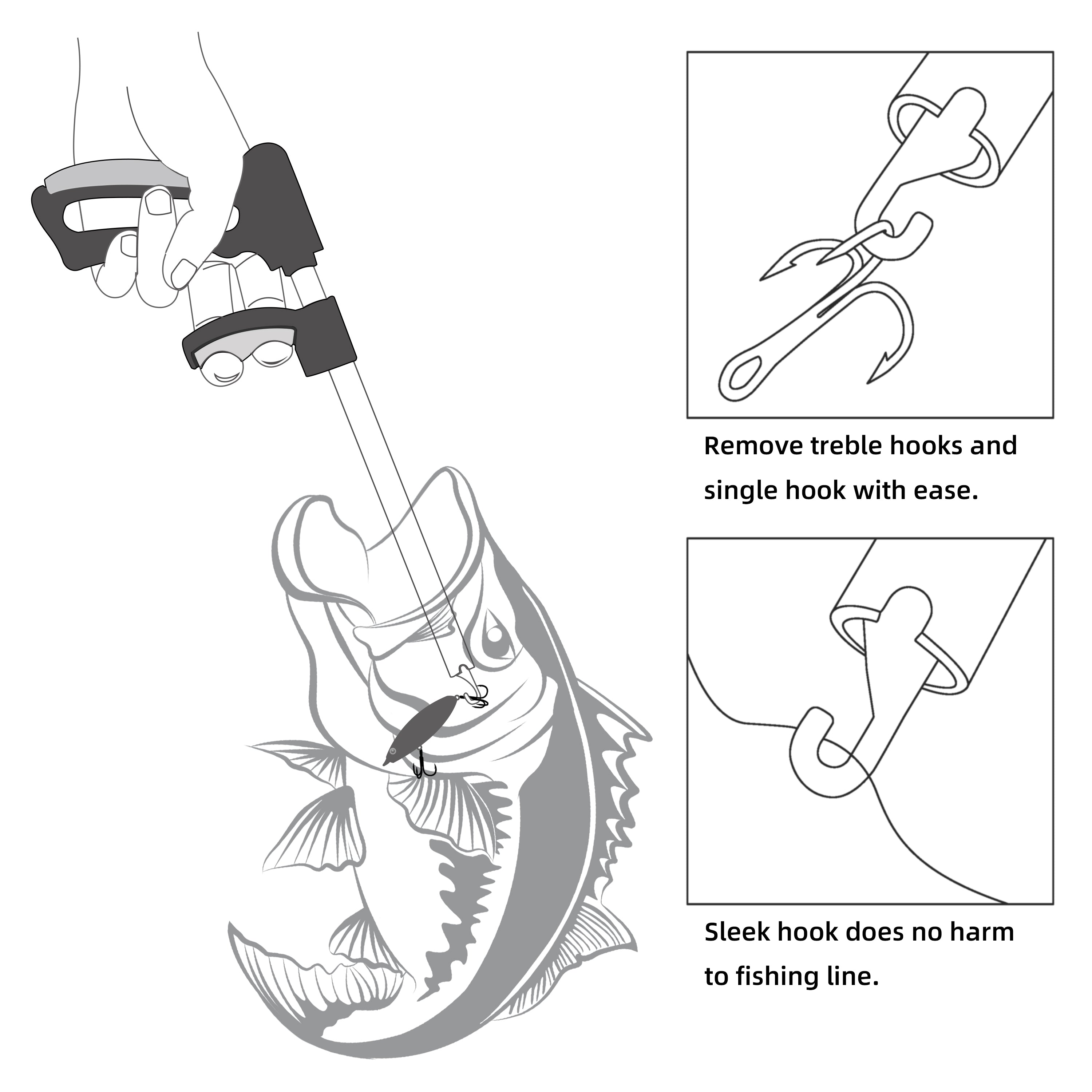 Quick and Easy Fish Hook Disgorger Perfect for Catch and Release
