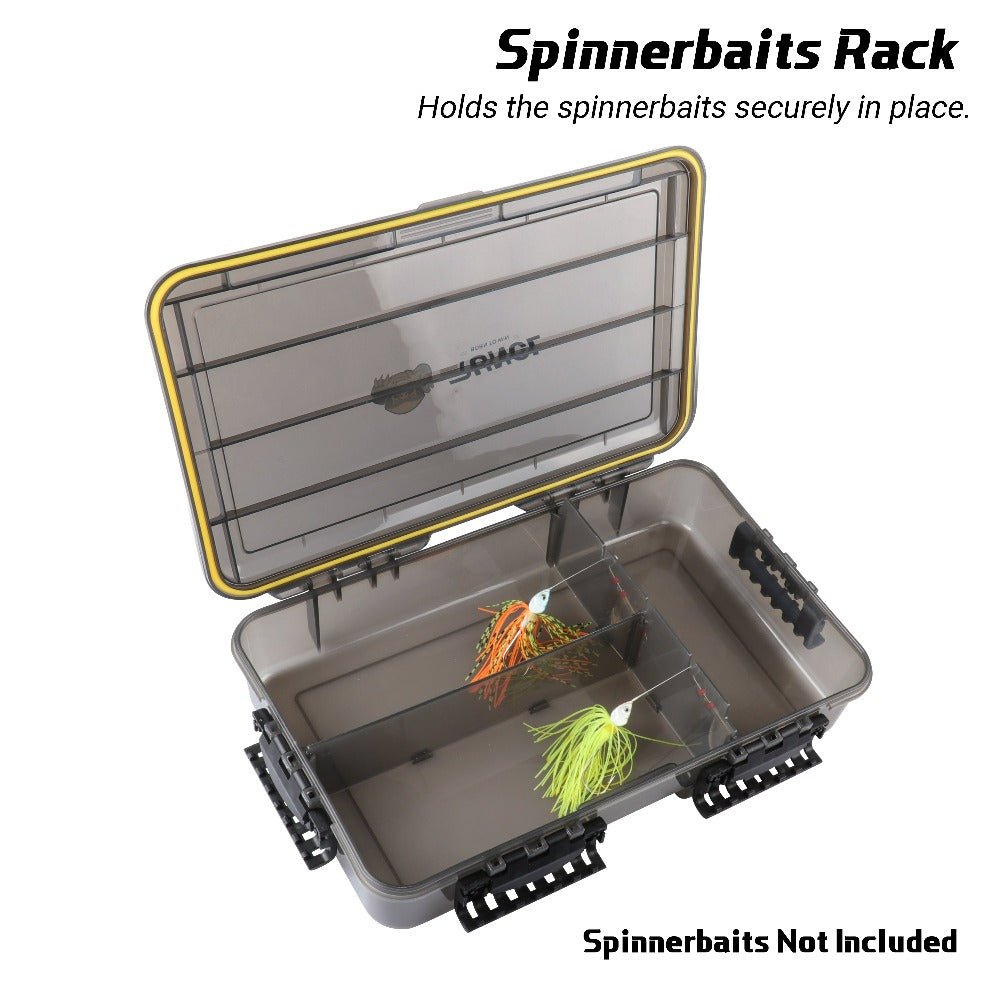 Waterproof Fishing Tackle Box Organizer with Removable Dividers, Lure Box  and Terminal Tackle Storage