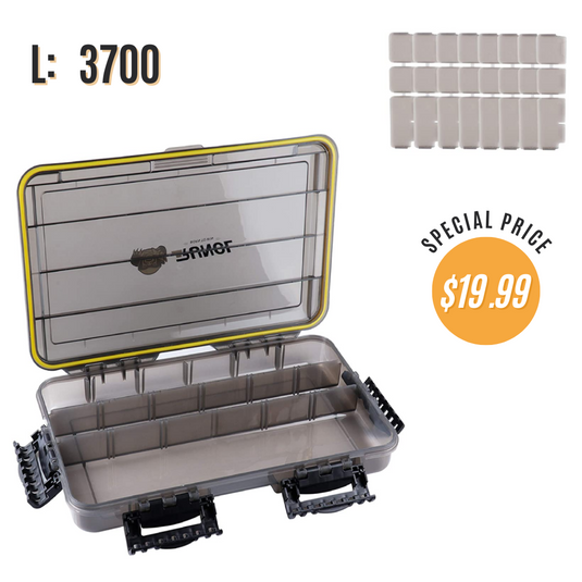 Large Tackle Box - Waterproof Fishing Tackle Box (M/L/XL) – Runcl Large Tackle Box - Waterproof Fishing Tackle Box (M/L/XL) – Runcl