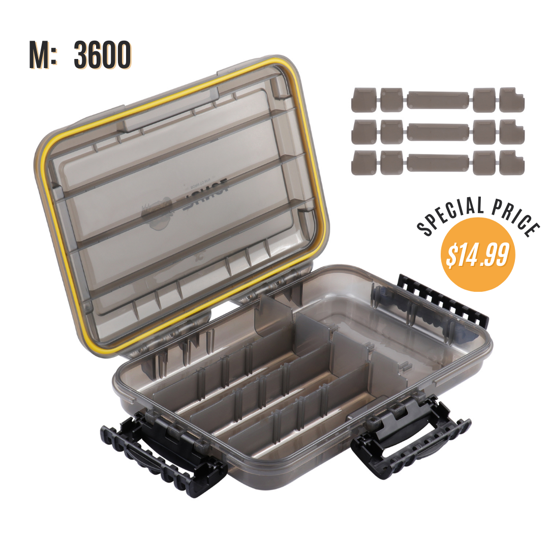 Large Tackle Box - Waterproof Fishing Tackle Box (M/L/XL) - M(3600*1 pack)