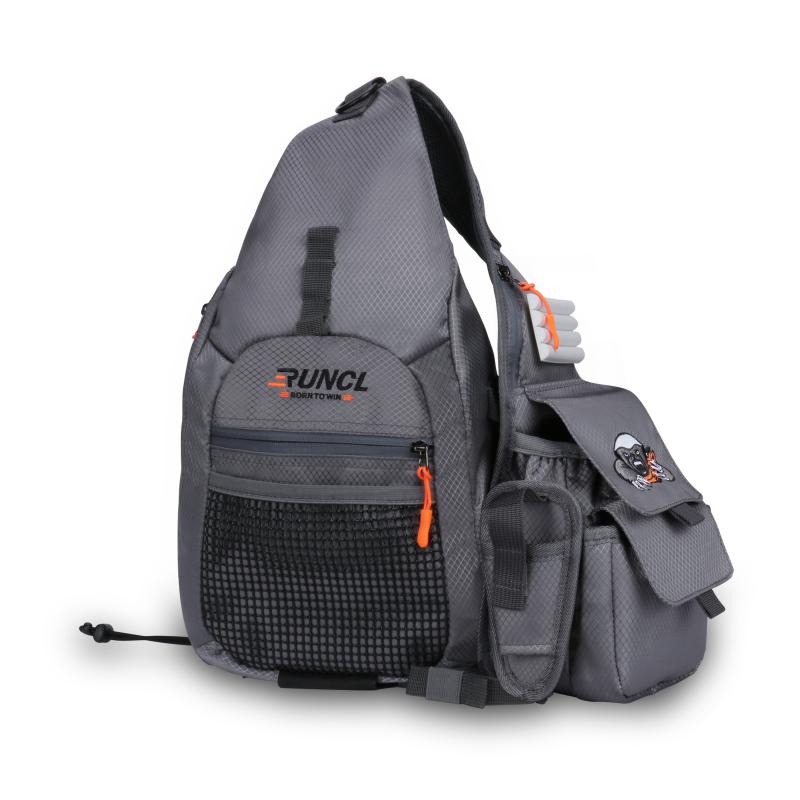 Fishing Vest Backpack Adjustable Shoulder Straps and Belt Black