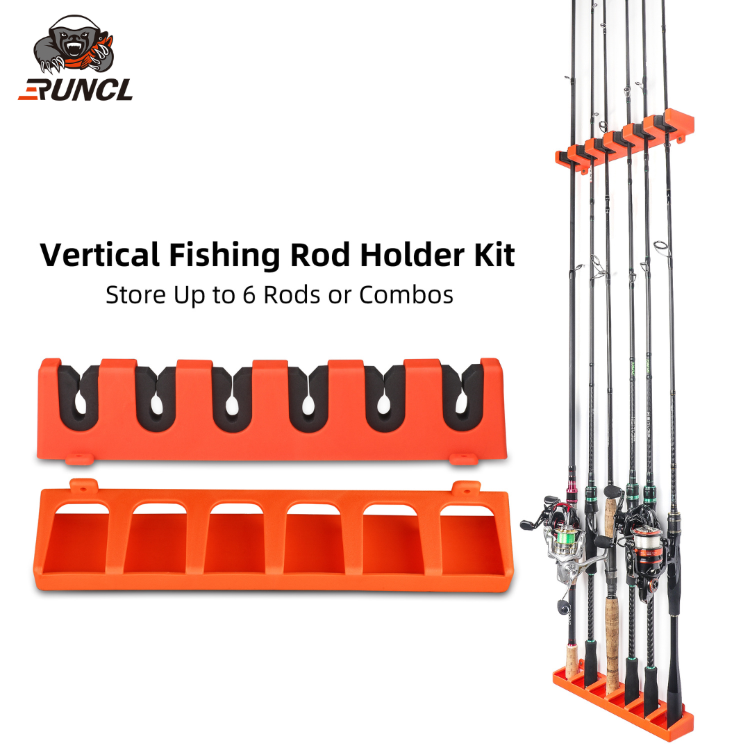 Wall Mounted Fishing Rod Rack