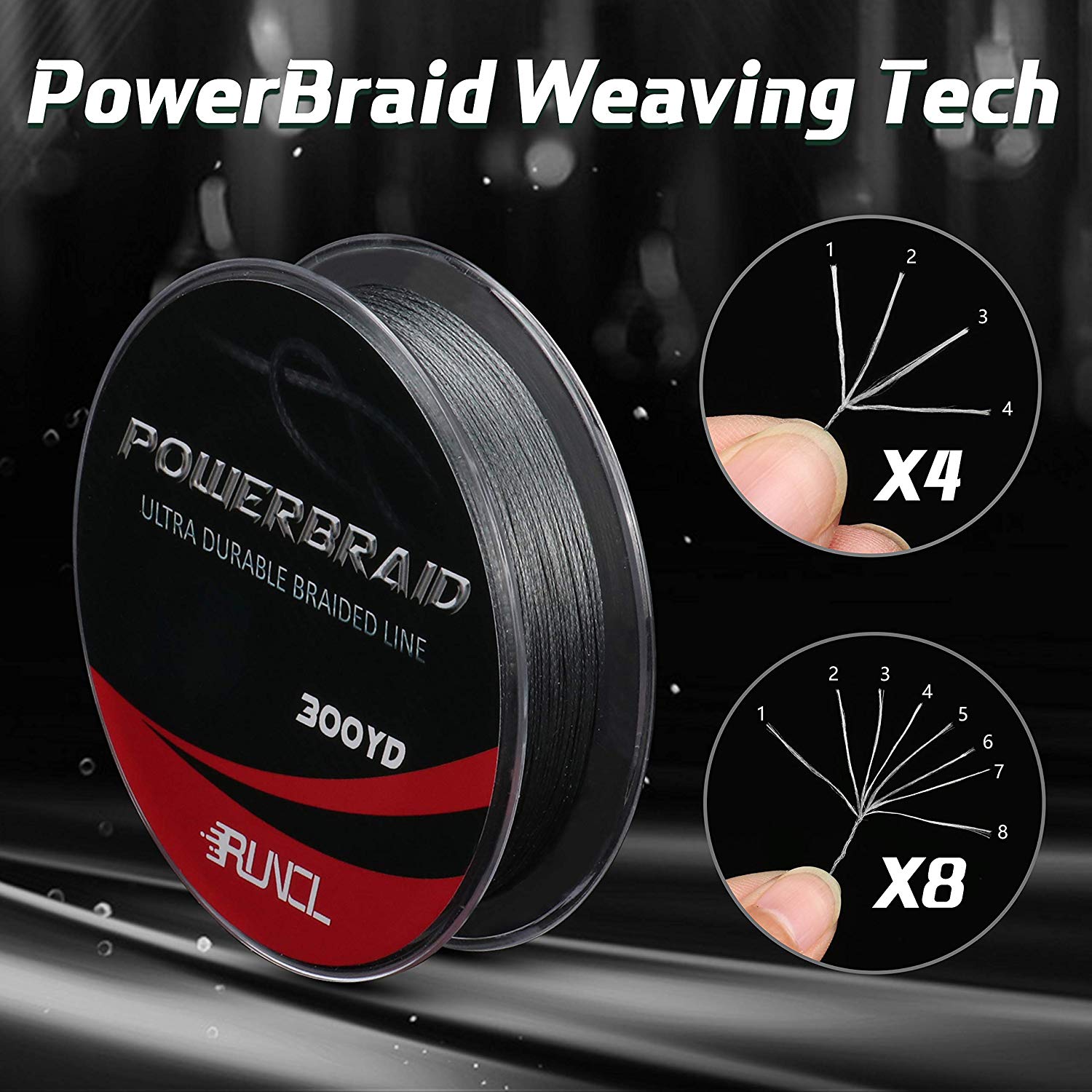 Braid Line RUNCL 8 Strands Braided Fishing Line Witn Multiple Colors  300M500M1000M Strong Pull 8LB 200LB Zero Memory Zero Extension 230403 From  Nian07, $22.86