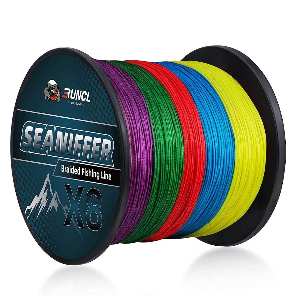 Colored braided fishing discount line